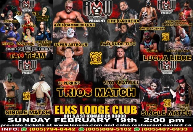 Event - LUCHA LIBRE LIVE - Oxnard, California - February 19, 2023 | concert tickets