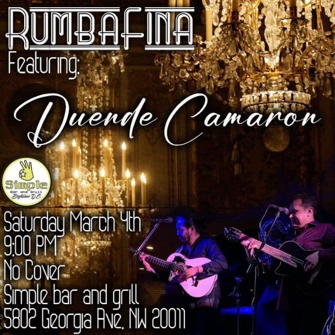 Event - Rumba Fina feat. Duende Camarón - Washington, District Of Columbia - March 4, 2023 | concert tickets