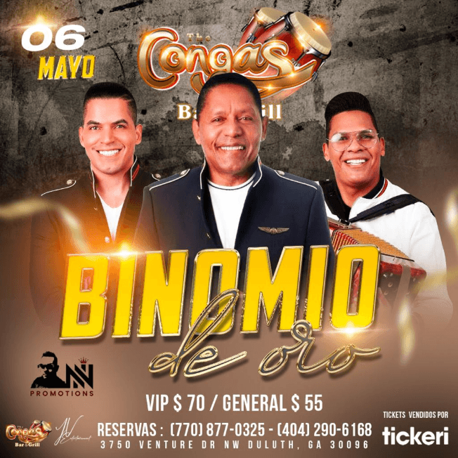 Event - BINOMIO DE ORO EN CONCIERTO ! DULUTH GEORGIA - Duluth, Georgia - May 6, 2023 | concert tickets