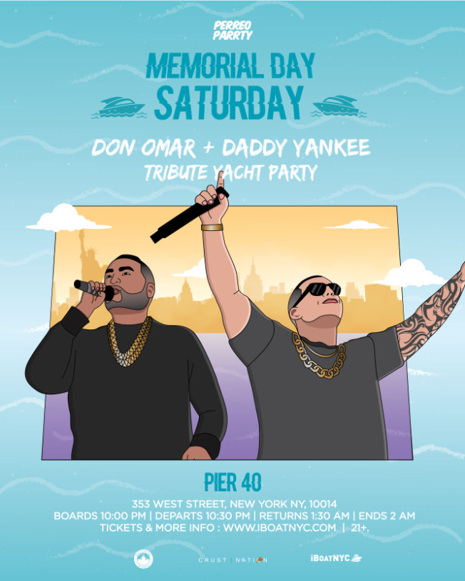 Event - DADDY YANKEE vs DON OMAR Tribute Party- Reggaeton on the River Yacht Cruise - New York, New York - May 27, 2023 | concert tickets