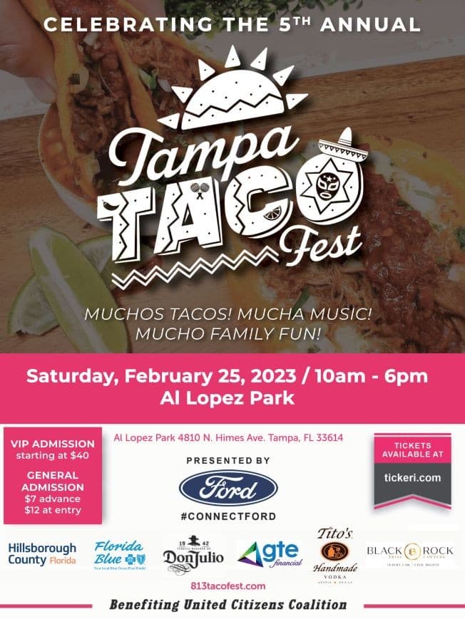 Event - TAMPA TACO FEST - Tampa, Florida - February 25, 2023 | concert tickets