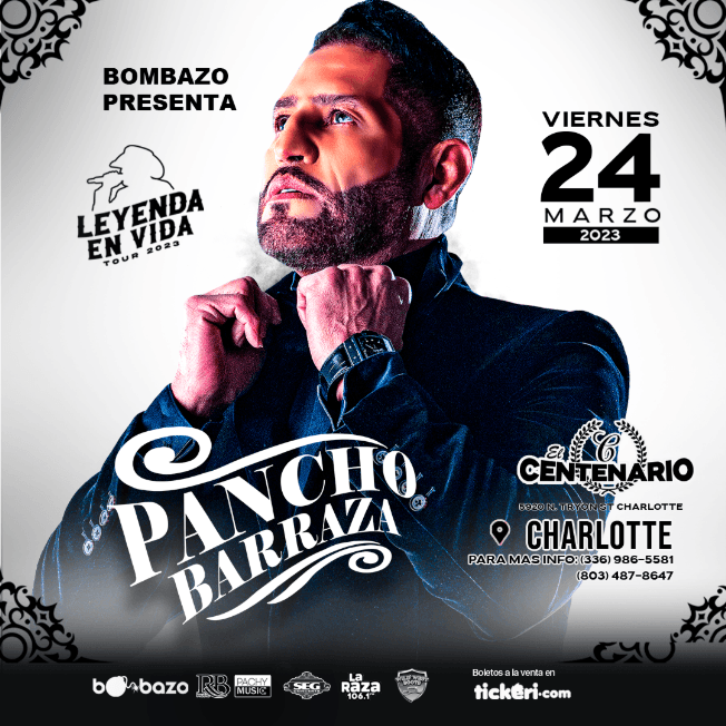 Event - PANCHO BARRAZA EN CHARLOTTE MARZO 24 - Charlotte, North Carolina - March 24, 2023 | concert tickets