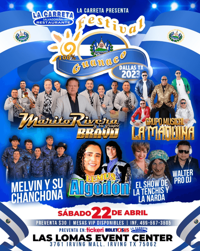 Event - FESTIVAL GUANACO DALLAS TX - Irving, Texas - April 22, 2023 | concert tickets