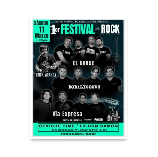 Event - 1er  FESTIVAL  DE  ROCK  en Union City Nj 07087 - Union City, New Jersey - March 11, 2023 | concert tickets