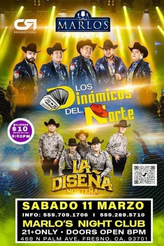 Event - LOS DINAMICOS DEL NORTE - FRESNO CA - Fresno, California - March 11, 2023 | concert tickets