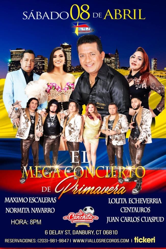 Event - MAXIMO ESCALERAS-LOLITA ECHEVERRIA-NORMITA NAVARRO-CENTAURO-JUAN CARLOS CUASPUD- DANBURY CT - Danbury, Connecticut - April 8, 2023 | concert tickets