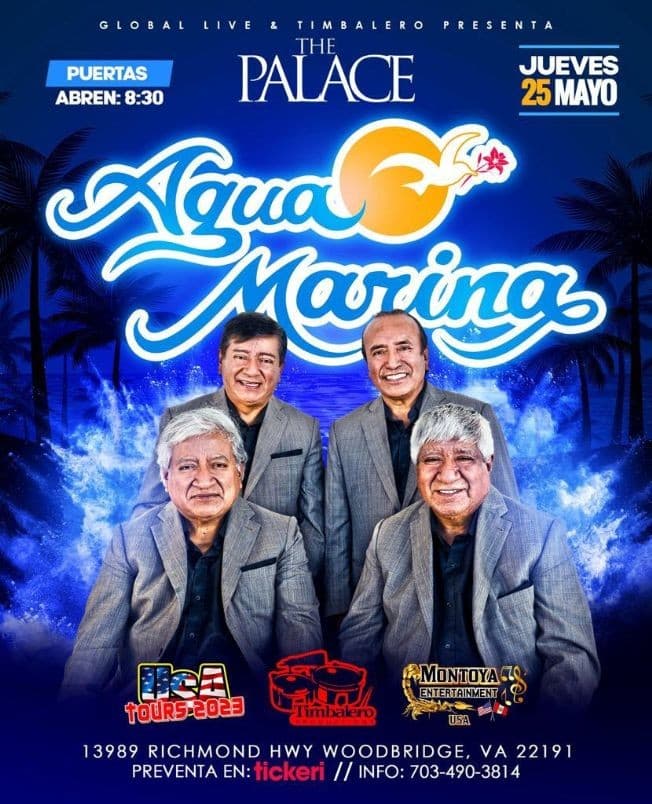 Event - AGUA MARINA EN VIVO- en VIRGINIA - Woodbridge, Virginia - May 25, 2023 | concert tickets