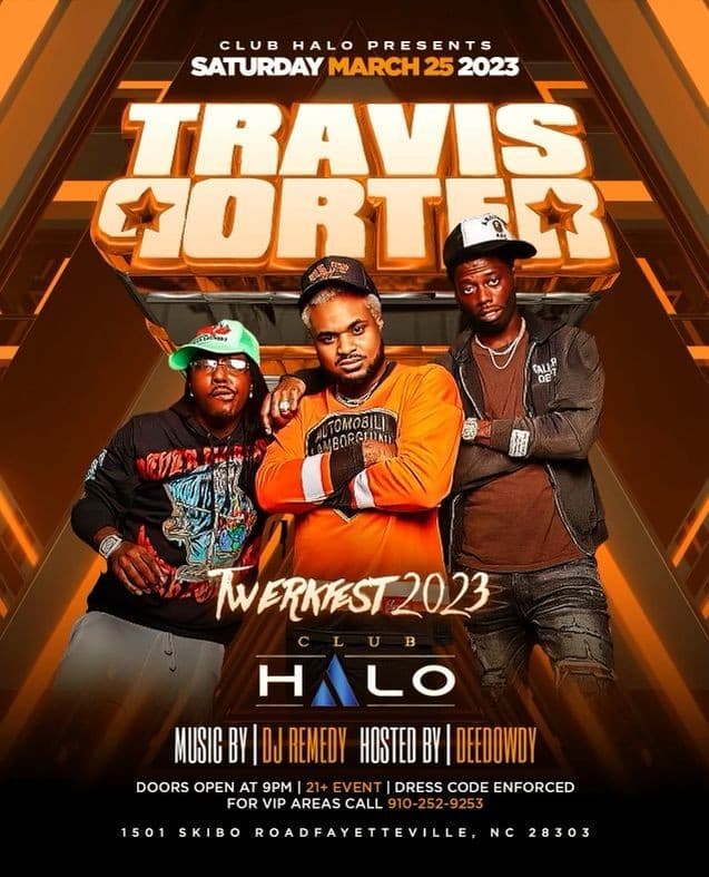 Event - TRAVIS PORTER in Fayetteville NC - Fayetteville, North Carolina - March 25, 2023 | concert tickets