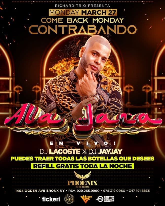 Event - ALA JAZA EN CONCIERTO ! BRONX NEW YORK - Bronx, New York - March 27, 2023 | concert tickets