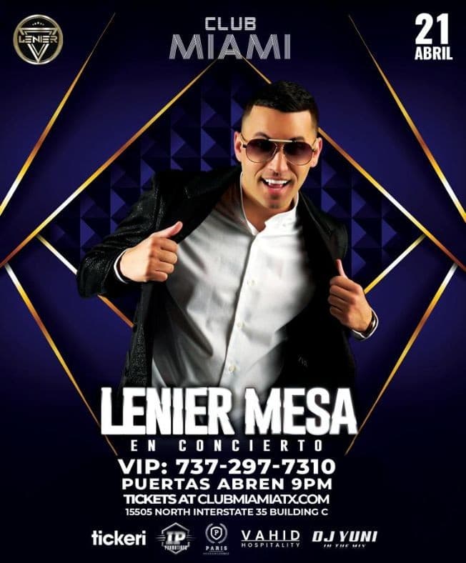 Event - LENIER  EN CONCIERTO ! AUSTIN TX - Pflugerville, Texas - April 21, 2023 | concert tickets