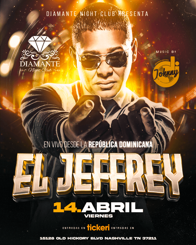 Event - El Jeffrey @Diamante_NightClub - Nashville, Tennessee - April 14, 2023 | concert tickets