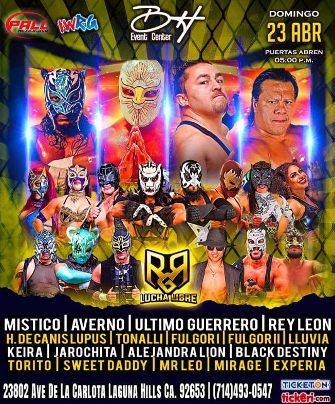 Event - LUCHA LIBRE EN CALIFORNIA - Laguna Hills, California - April 23, 2023 | concert tickets