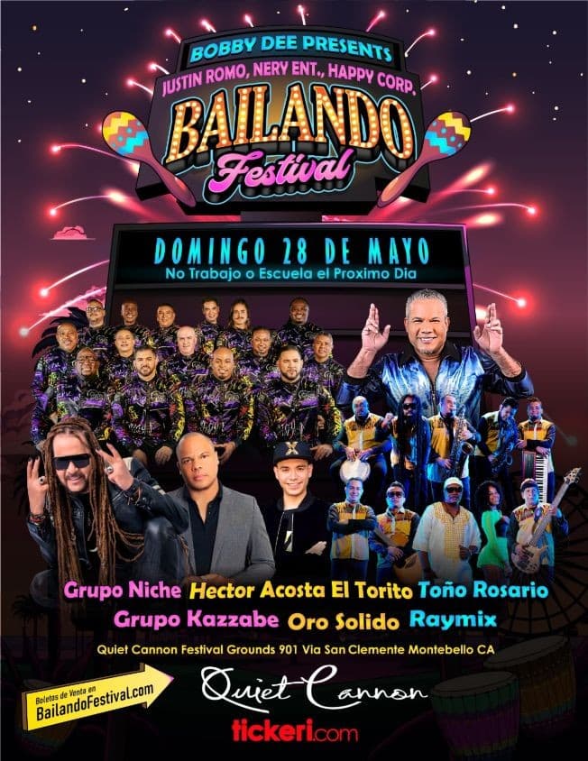 Event - BAILANDO FESTIVAL  EN MONTEBELLO CALIFORNIA - Montebello, California - May 28, 2023 | concert tickets