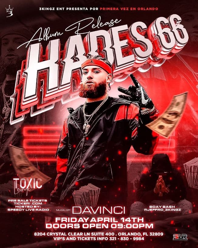 Event - Hades 66 album release party - Orlando, Florida - April 14, 2023 | concert tickets