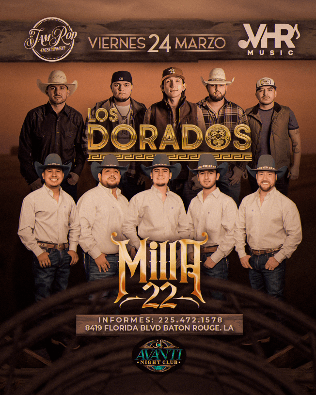 Event - LOS DORADOS Y MILLA 22 EN BATON ROUGE - Baton Rouge, Louisiana - March 24, 2023 | concert tickets