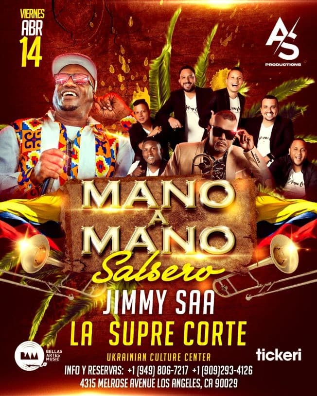 Event - GRAN MANO A MANO SALSERO: LA SUPREMA CORTE VS JIMMY SAA - Los Angeles, California - April 14, 2023 | concert tickets