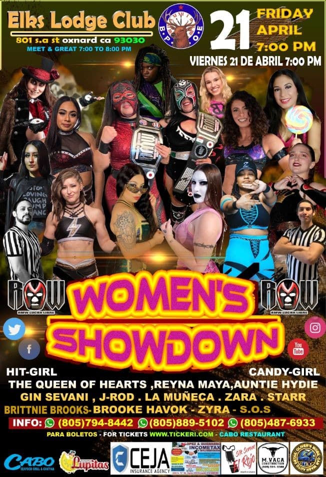 Event - lucha libre RMW presenta  woman's showdown - Oxnard, California - April 21, 2023 | concert tickets