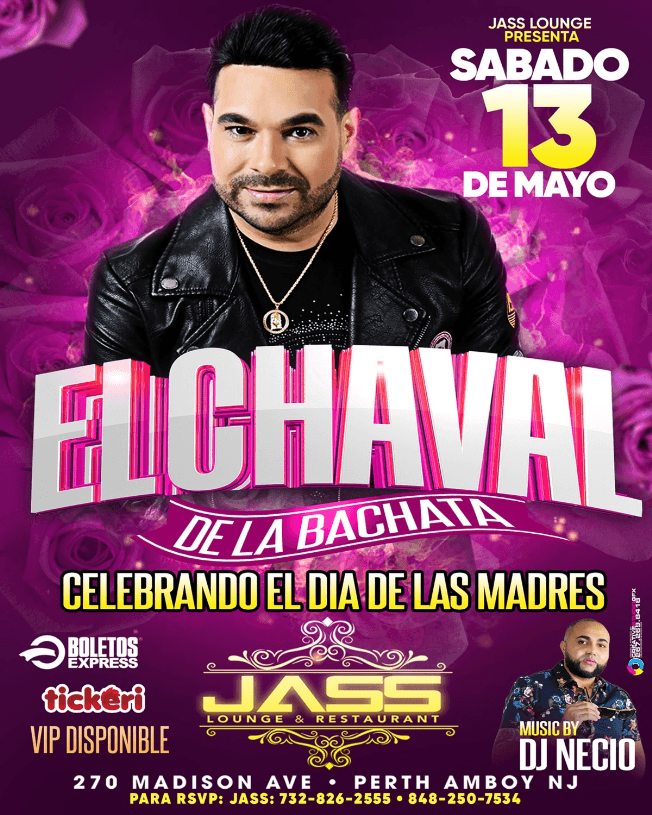 Event - EL CHAVAL DE LA BACHATA EN CONCIERTO ! PERTH AMBOY NEW JERSEY - Perth Amboy, New Jersey - May 13, 2023 | concert tickets