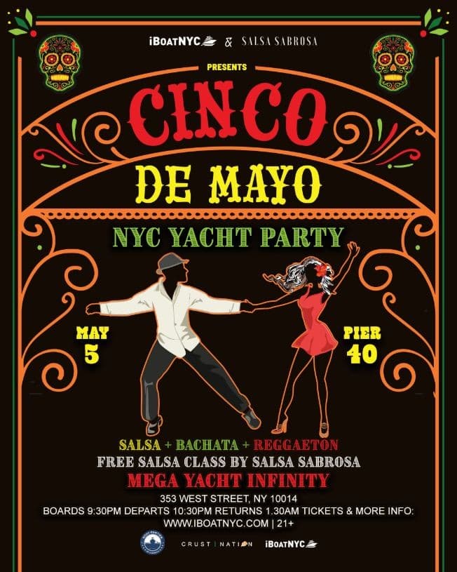 Event - SALSA on the HUDSON - CINCO de MAYO Edition Cruise - New York, New York - May 5, 2023 | concert tickets