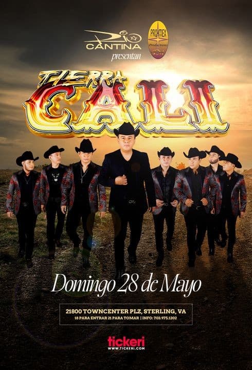 Event - TIERRA CALI EN CONCIERTO ! STERLING VIRGINIA - Sterling, Virginia - May 28, 2023 | concert tickets