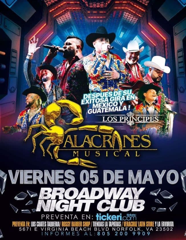 Event - Alacranes Musical "Celebrando Cinco de Mayo" - Norfolk, Virginia - May 5, 2023 | concert tickets