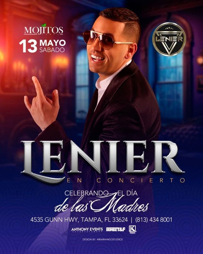 Event - Concierto de Lenier por el dia de las madres - Tampa, Florida - May 13, 2023 | concert tickets