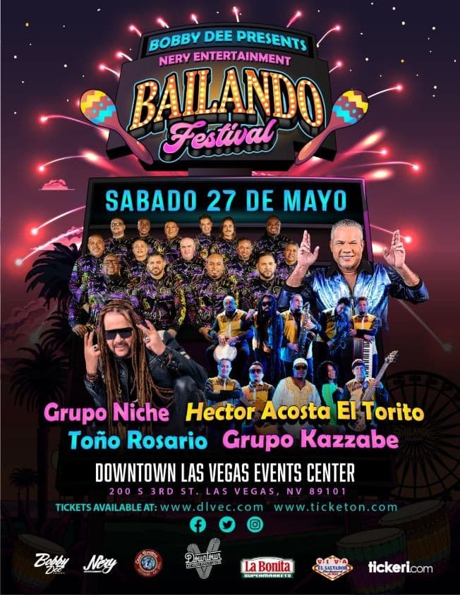 Event - BAILANDO FESTIVAL EN LAS VEGAS NEVADA- CANCELADO - Las Vegas, Nevada - May 27, 2023 | concert tickets