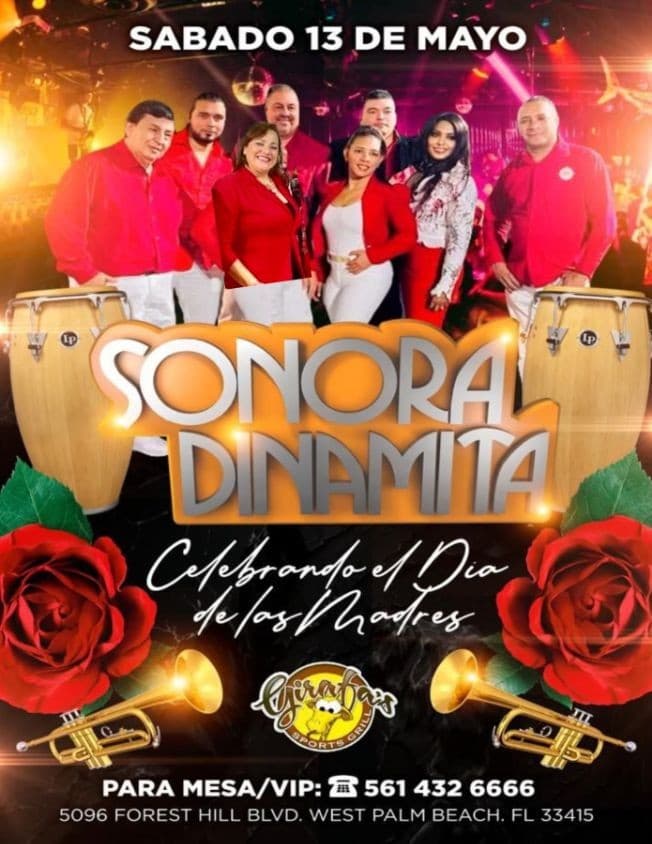 Event - La SONORA DINAMITA en West Palm Beach - West Palm Beach, Florida - May 13, 2023 | concert tickets