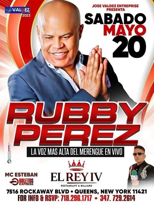 Event - RUBY PEREZ EN CONCIERTO ! VP - QUEENS NEW YORK - Queens, New York - May 20, 2023 | concert tickets