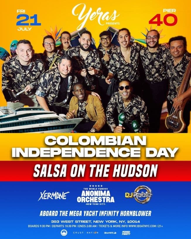 Event - Colombian Independence Day Party | ANONIMA ORCHESTRA Salsa Band - New York, New York - July 21, 2023 | concert tickets