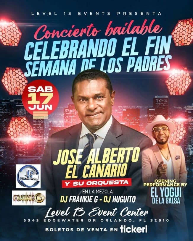 Event - Jose Alberto "El Canario" Y Su Orquesta En Vivo - Orlando, Florida - June 17, 2023 | concert tickets