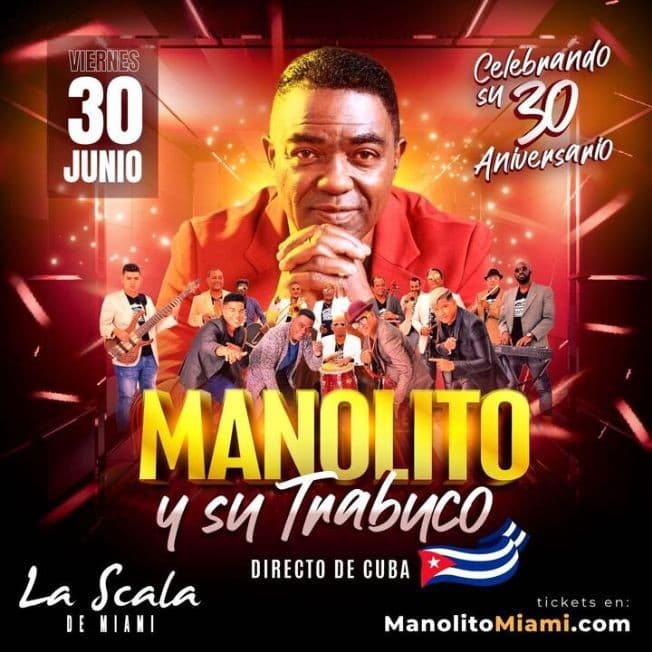 Event - MANOLITO Y SU TRABUCO EN MIAMI - Miami, Florida - June 30, 2023 | concert tickets