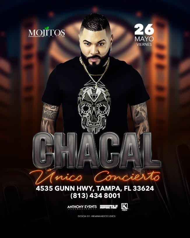 Event - Concierto del Chacal - Tampa, Florida - May 26, 2023 | concert tickets