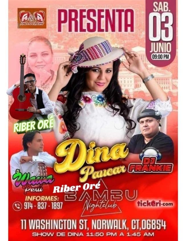 Event - DINA PAUCAR , EL WAWA PERU EN VIVO ! NORWALK CONNECTICUT - Norwalk, Connecticut - June 3, 2023 | concert tickets