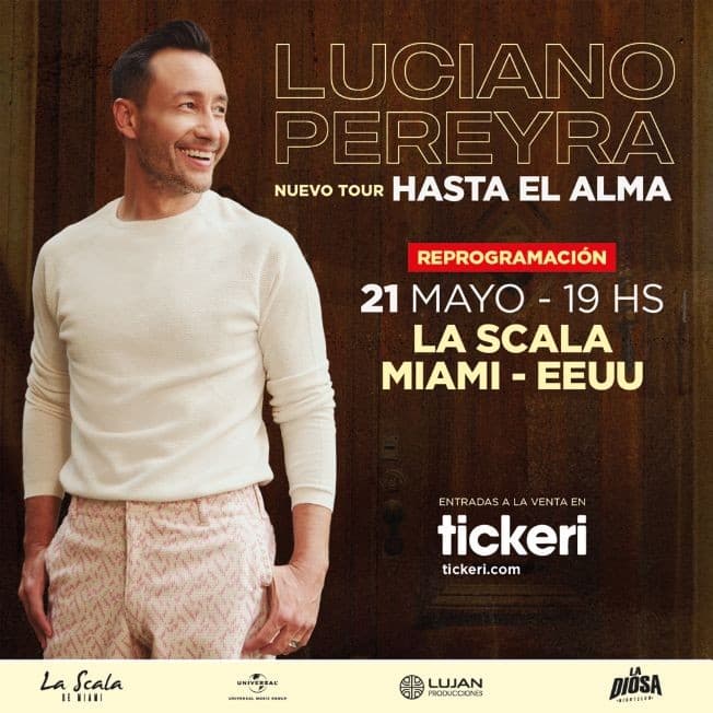 Event - LUCIANO PEREYRA EN MIAMI - Miami, Florida - May 21, 2023 | concert tickets