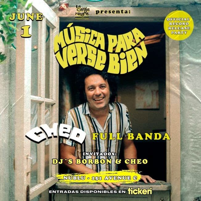 Event - Cheo's Official Record Release Party    "Musica para verse bien" - New York, New York - June 1, 2023 | concert tickets