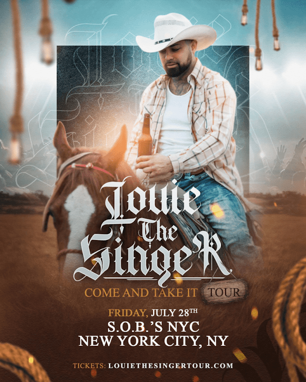 Event - LOUIE THE SINGER COME AND TAKE IT TOUR - New York, New York - July 28, 2023 | concert tickets