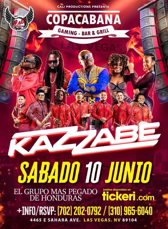 Event - GRUPO KAZZABE - LAS VEGAS, NV (COPACABANA) - Las Vegas, Nevada - June 10, 2023 | concert tickets