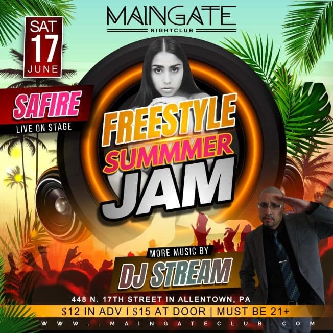 Event - FREESTYLE SUMMER JAM W SAFIRE LIVE ON STAGE - Allentown, Pennsylvania - June 17, 2023 | concert tickets