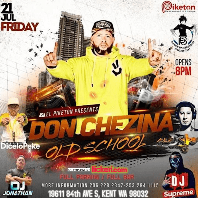 Event - DON CHEZINA  EN CONCIERTO ! KENT WA - Kent, Washington - July 21, 2023 | concert tickets