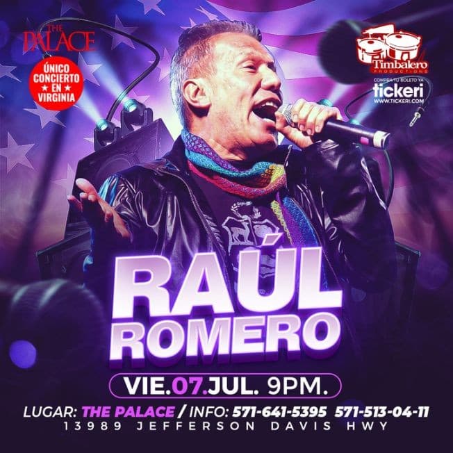 Event - RAUL ROMERO EN CONCIERTO ! WOODBRIDGE VIRGINIA - Woodbridge, Virginia - July 7, 2023 | concert tickets