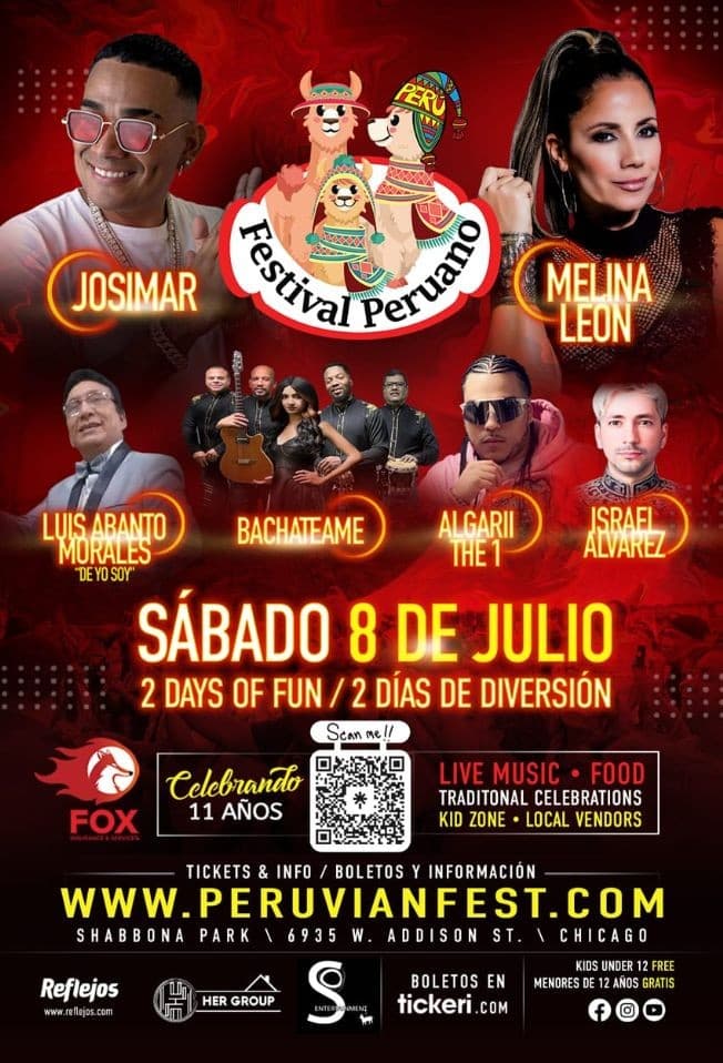 Event - FESTIVAL PERUANO // SHABBONA PARK  EN CHICAGO ILLINOIS - Chicago, Illinois - July 8, 2023 | concert tickets